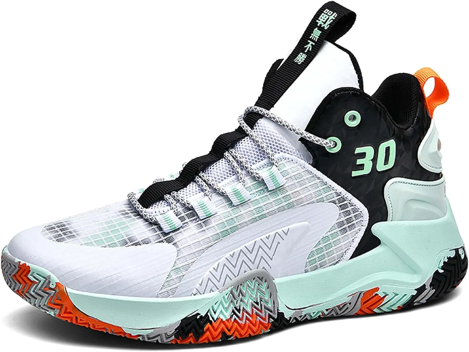 Mens and Womens White Basketball Sneakers Lace Up Mid Top Running Shoes Comfortable and Breathable Casual Walking Shoes Wear Resistant and Durable Outdoor Travel Shoes Skateboarding Shoes