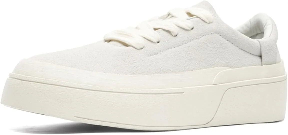 Men's Casual Lace-Up Sneakers Comfortable Chunky Low Top Walking Shoes Retro Skate Shoes