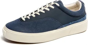 Men's Casual Lace-Up Sneakers Comfortable Chunky Low Top Walking Shoes Retro Skate Shoes