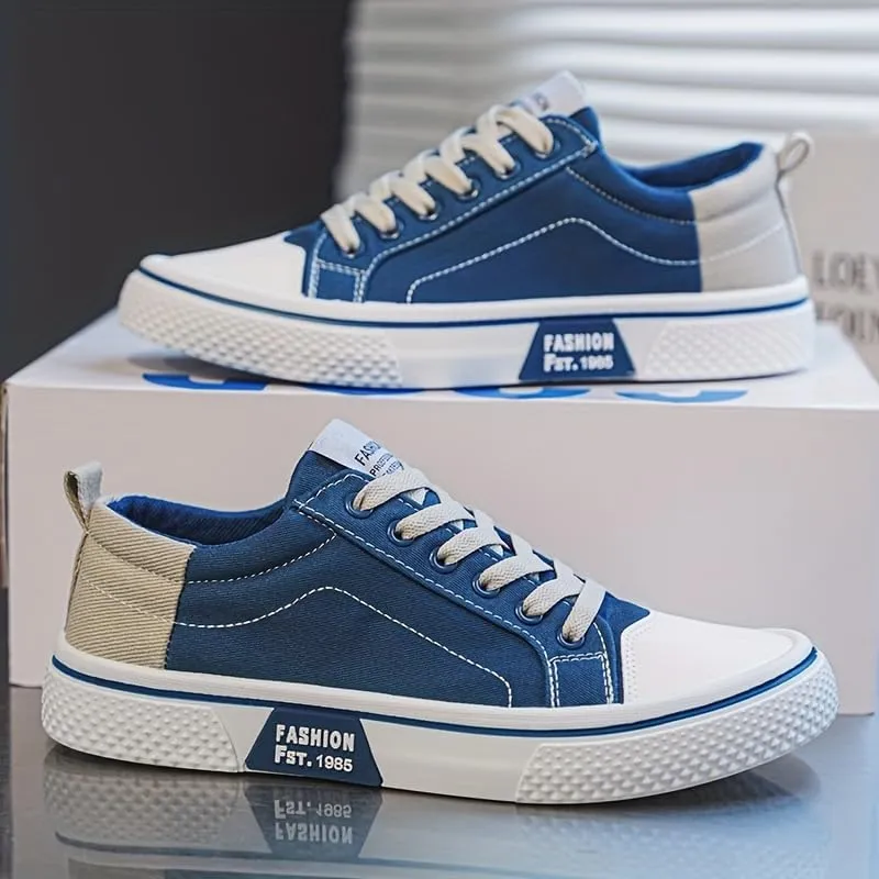 Mens Low Top Graphic Skateboard Shoes - Comfortable, Non-Slip, Breathable, and Durable - Daily Casual Wear All Seasons