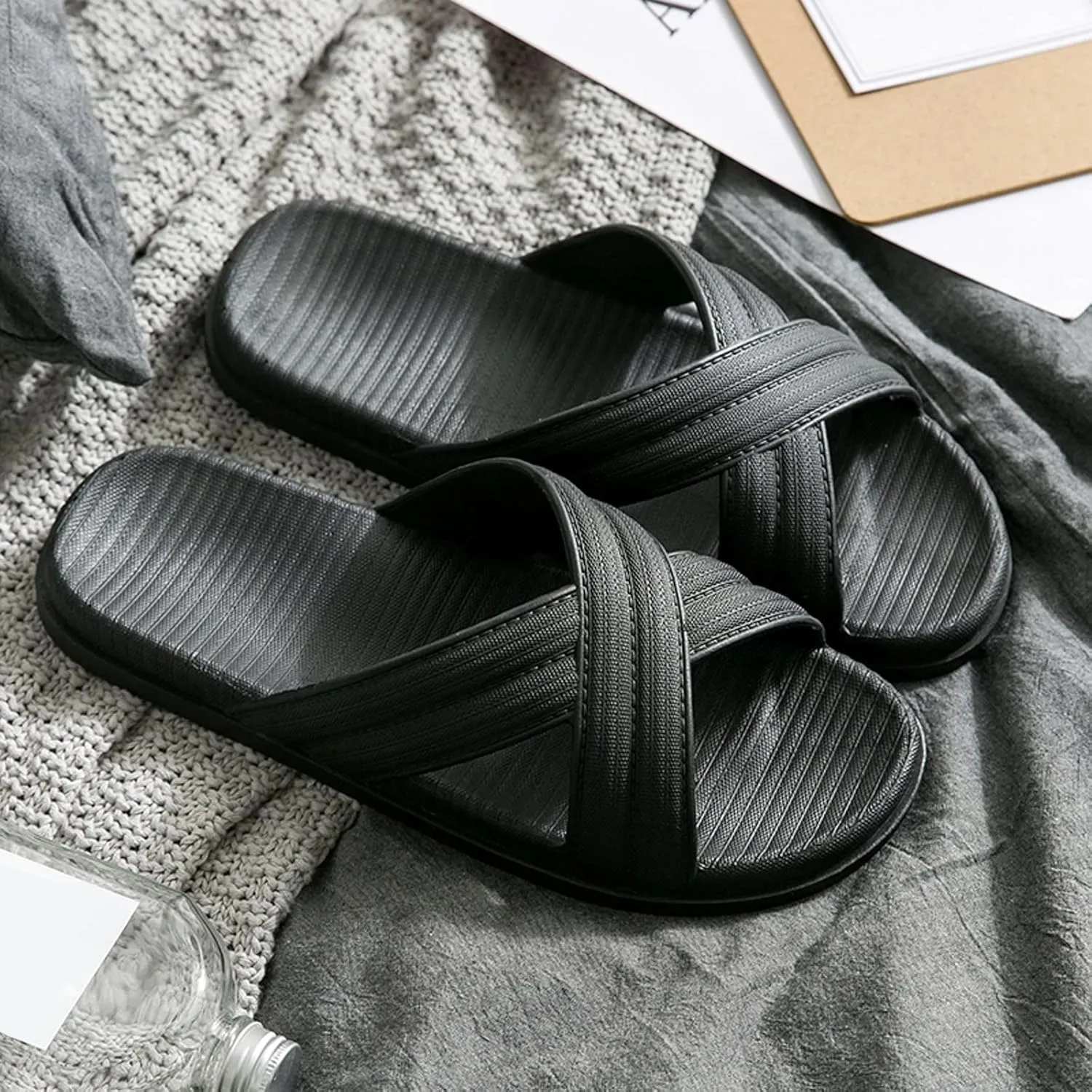 Mens Shower Shoes Shower Shoes Women Mens Slippers Slides for Women Drainage Hole Beach Indoor Slippers