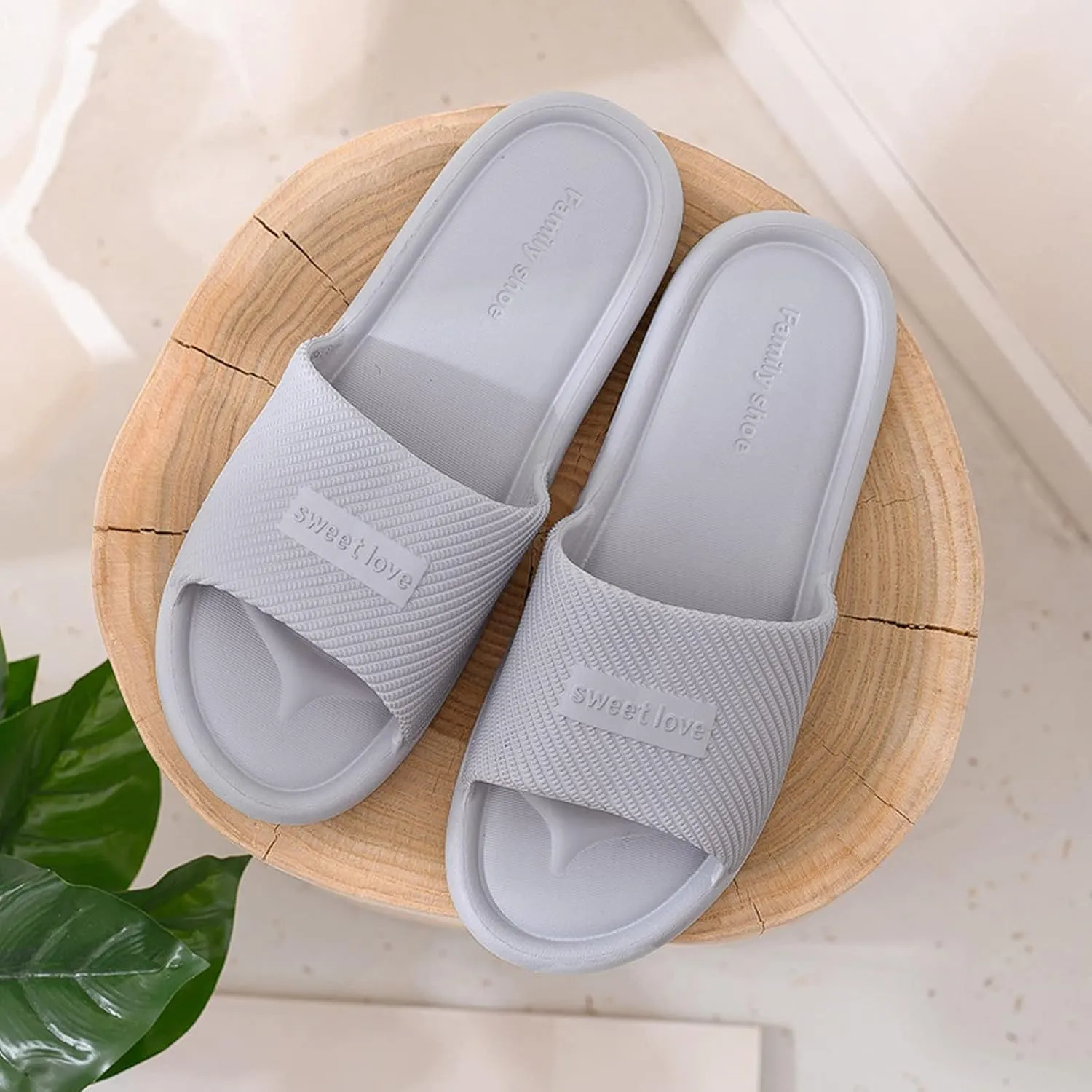 Mens Shower Shoes Womens Slides Cloud Slippers for Men Slides for Women Spa Bathroom Living Room Slippers