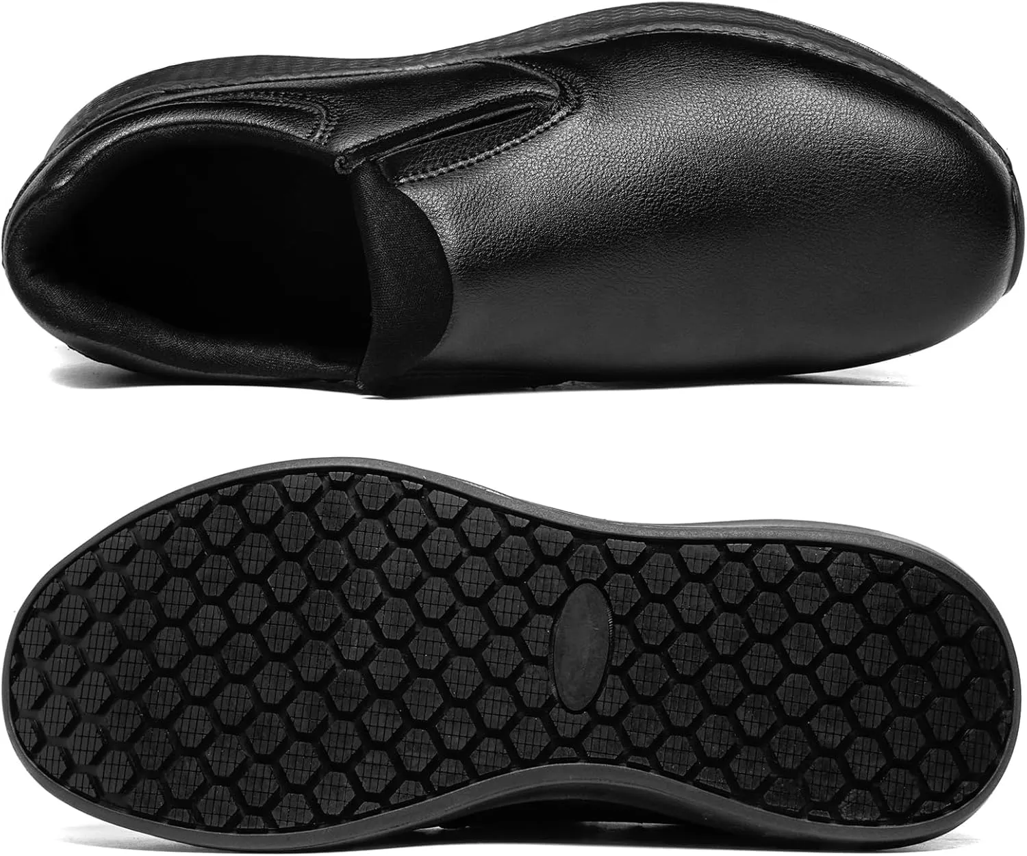 Men's Slip Resistant Work Shoes Food Service Shoes - Professional Oil Water Resistant Chef Shoes Suitable for Walking and Casual