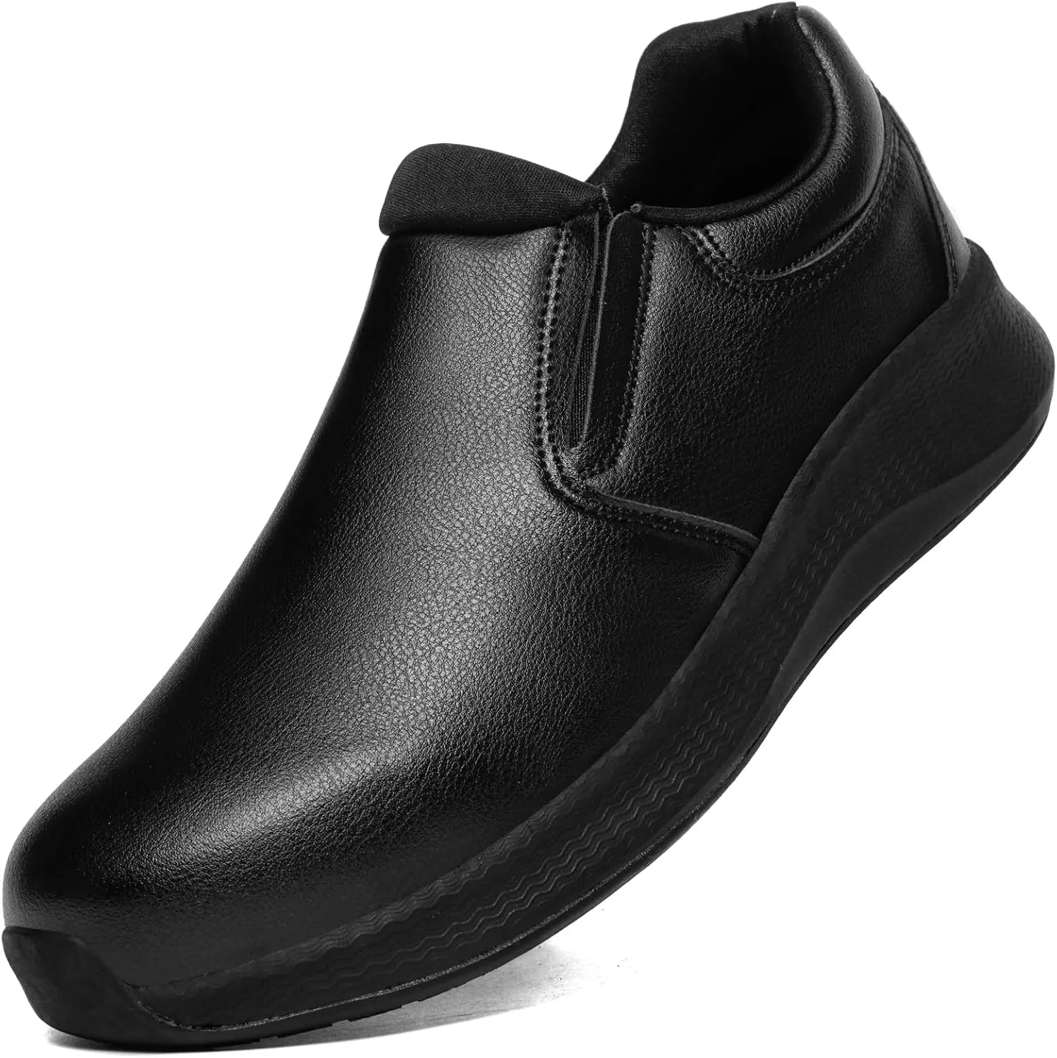 Men's Slip Resistant Work Shoes Food Service Shoes - Professional Oil Water Resistant Chef Shoes Suitable for Walking and Casual