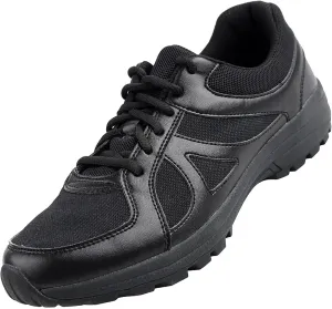 Men's Ultralight Low Top Training Shoes, Lightweight Waterproof Breathable Military and Tactical Boots, Outdoor Durable Rubber Sole Hiking Shoes (Color : Black, Size : 7)