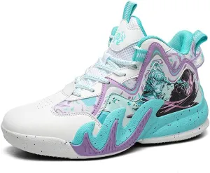 Men's Women's Lace Up High Top Basketball Shoes Ultra-Light Fashion Anti Slip Breathable Sneakers Outdoor Sport Volleyball Shoes