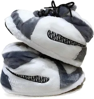 MOLERFO Sneaker Slippers Non Slip Sole Indoor House Plush Slippers Unisex Indoor Floor Cotton Shoes