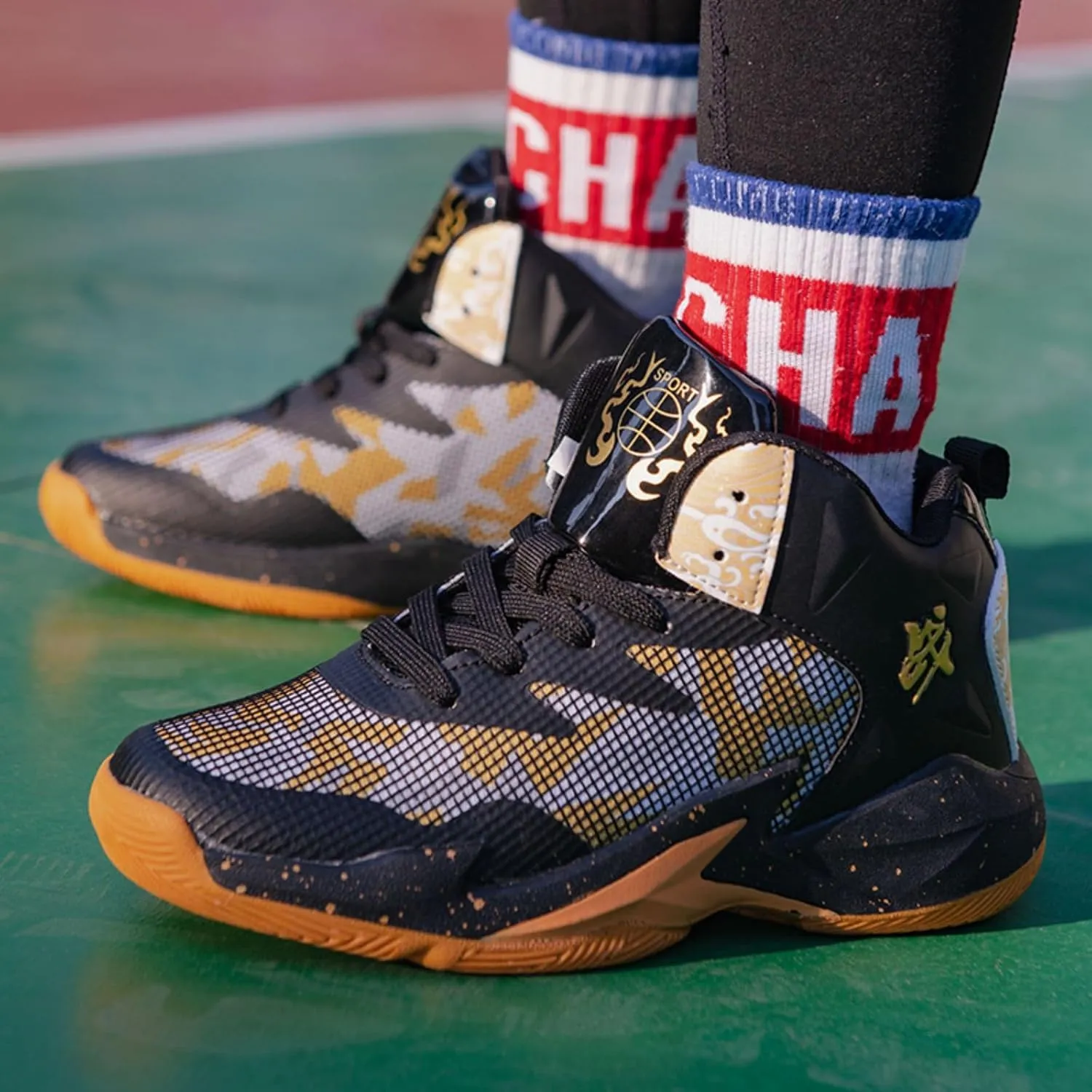 New Anti Slip and wear-Resistant Sports Basketball Shoes for Children