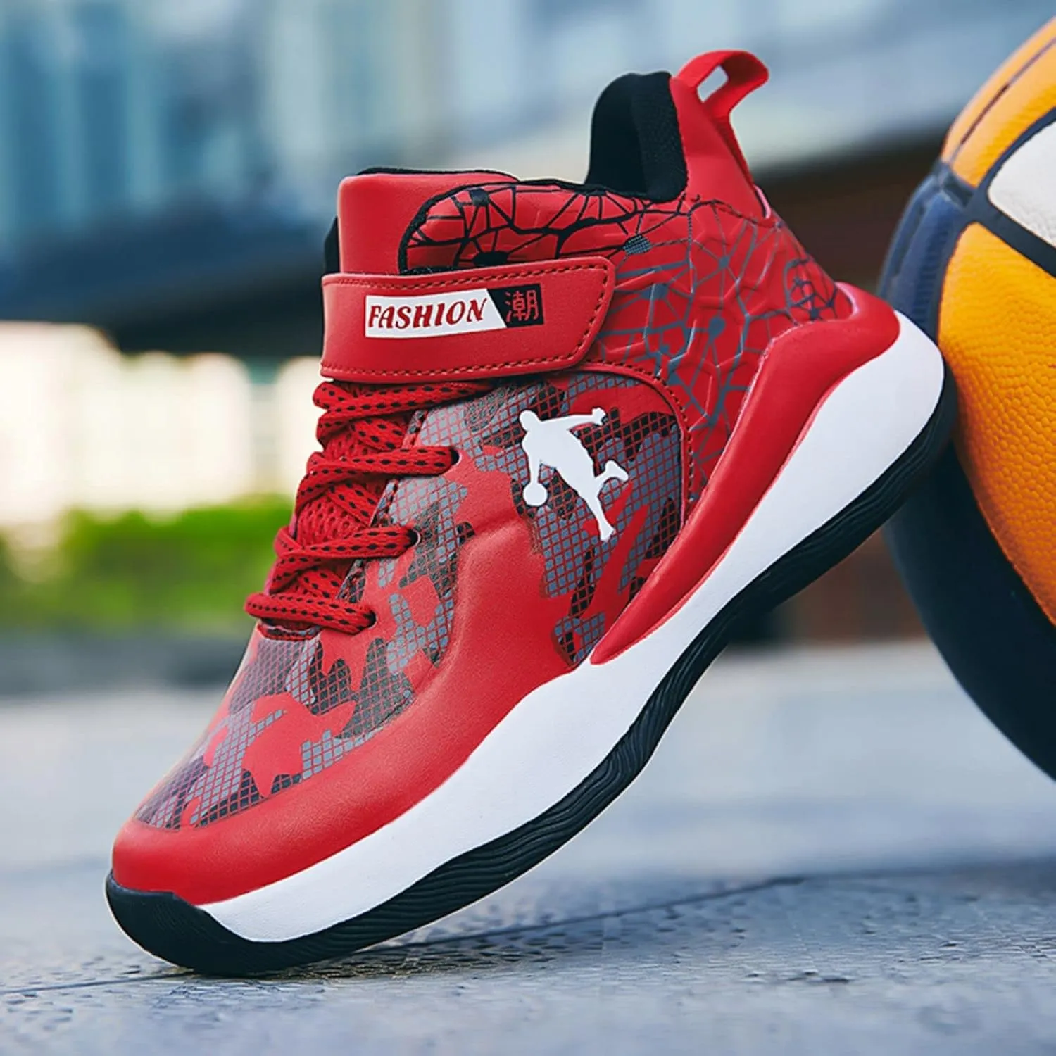 New Anti Slip and wear-Resistant Sports Basketball Shoes for Children