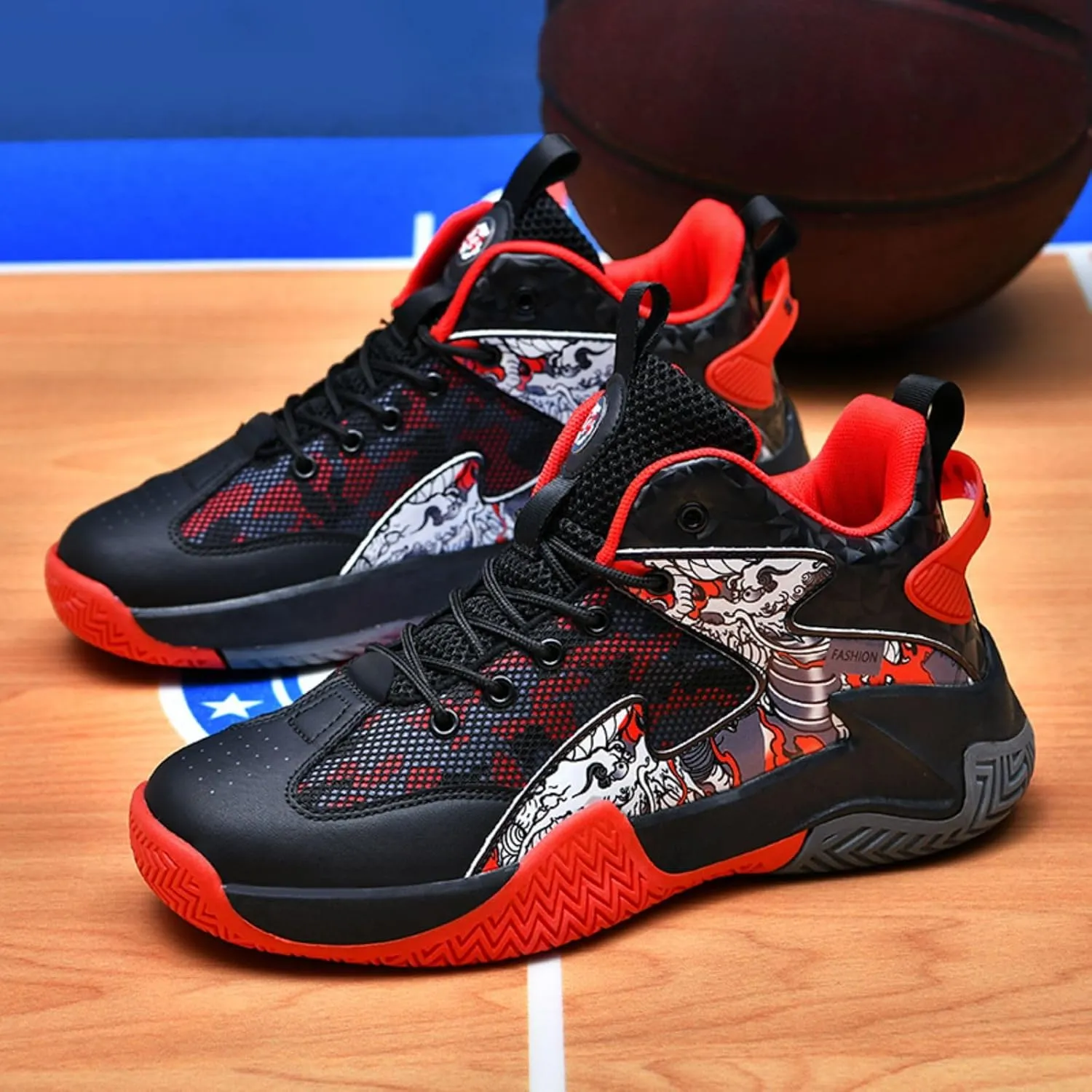 New Anti Slip and wear-Resistant Sports Basketball Shoes for Children
