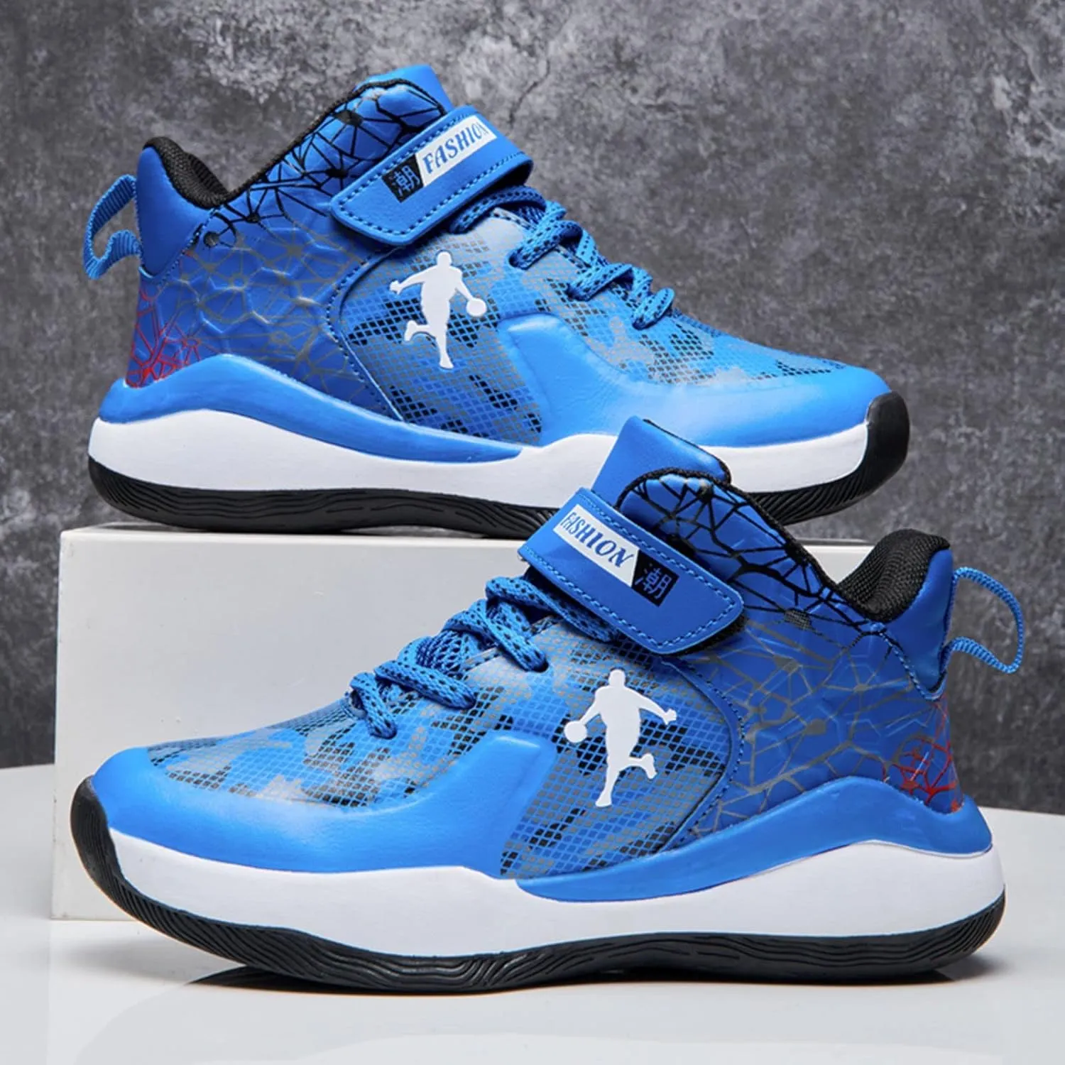 New Anti Slip and wear-Resistant Sports Basketball Shoes for Children