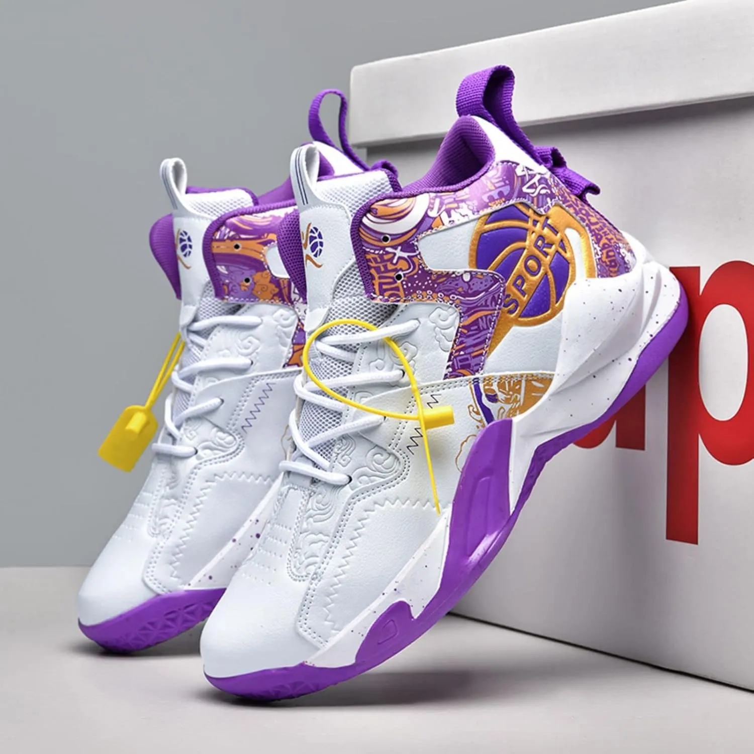 New Anti Slip Fashion high top Basketball Shoes