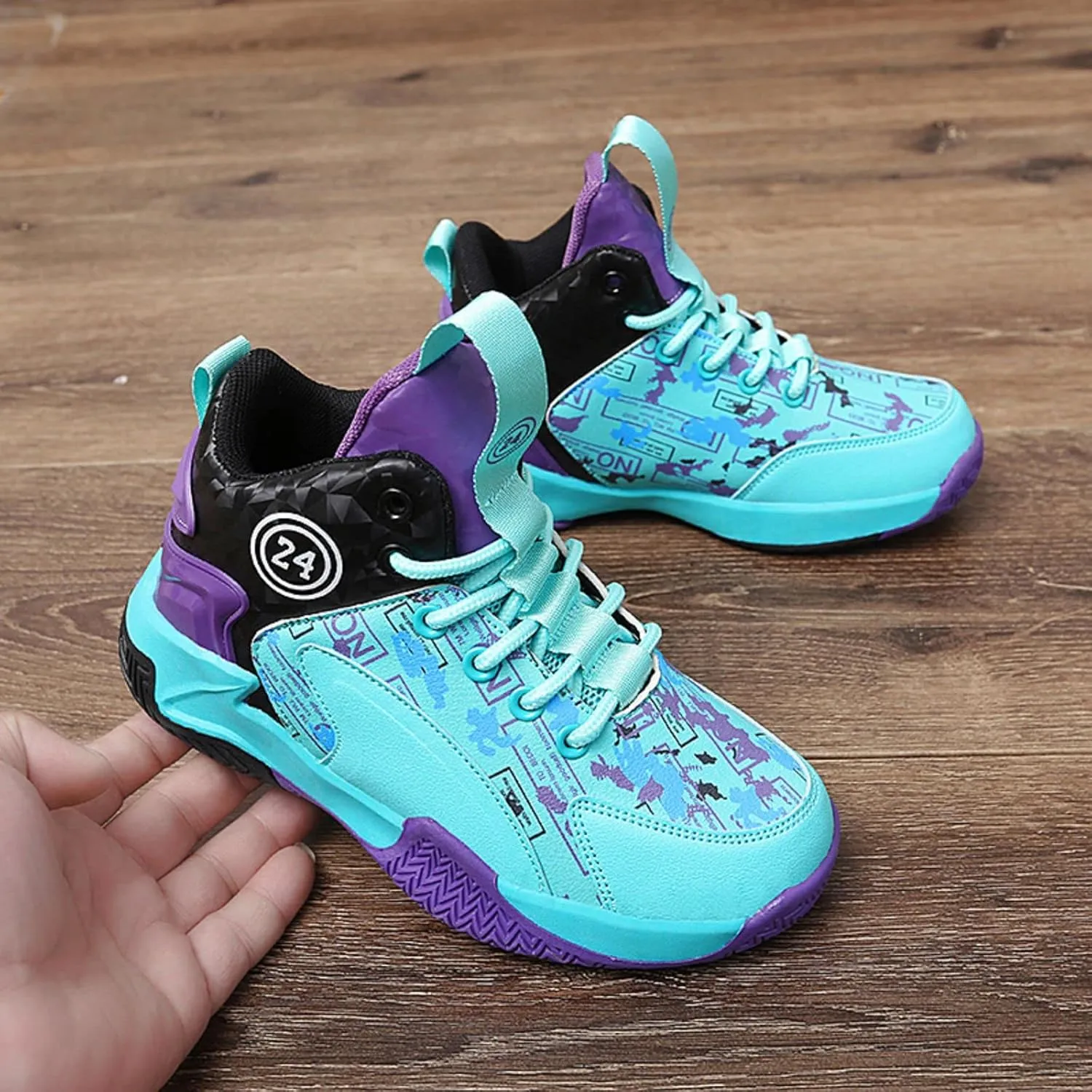 New Anti Slip Sports Basketball Shoes for Children