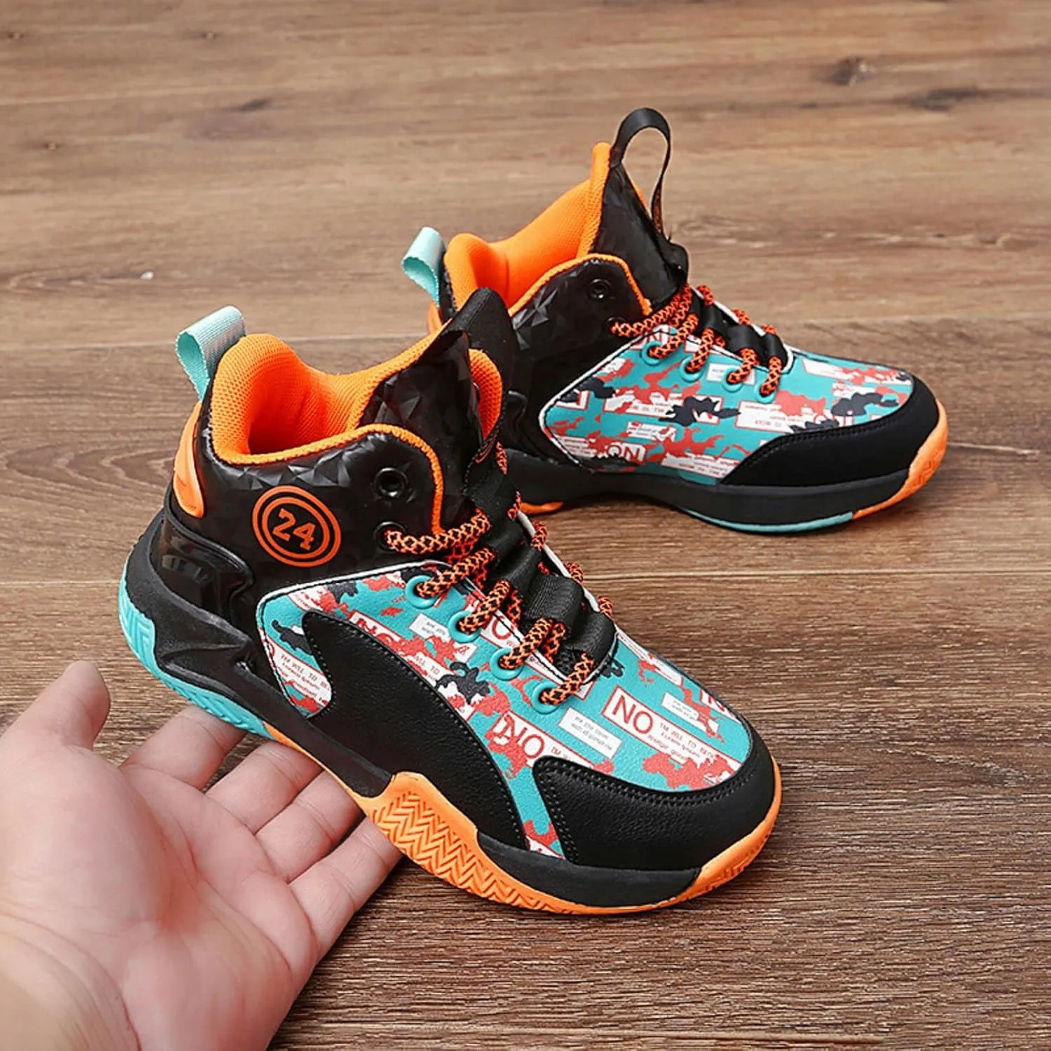 New Anti Slip Sports Basketball Shoes for Children