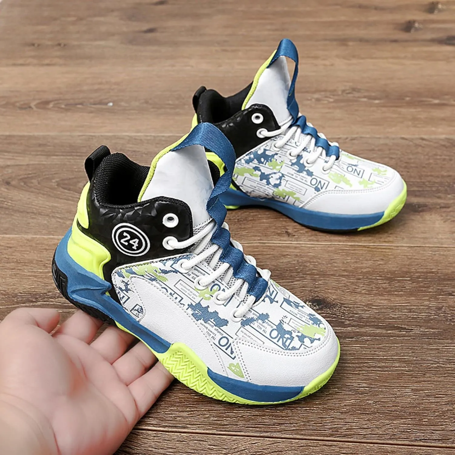 New Anti Slip Sports Basketball Shoes for Children