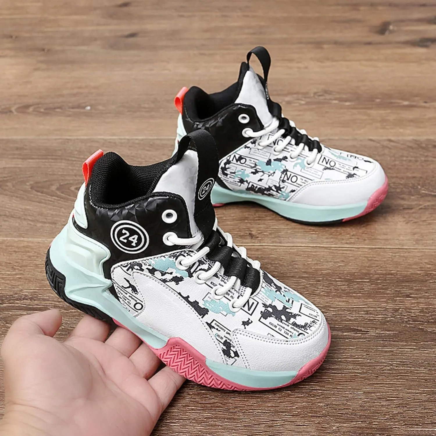 New Anti Slip Sports Basketball Shoes for Children