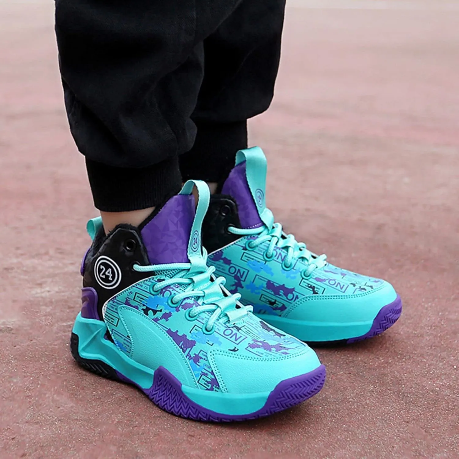 New Anti Slip Sports Basketball Shoes for Children