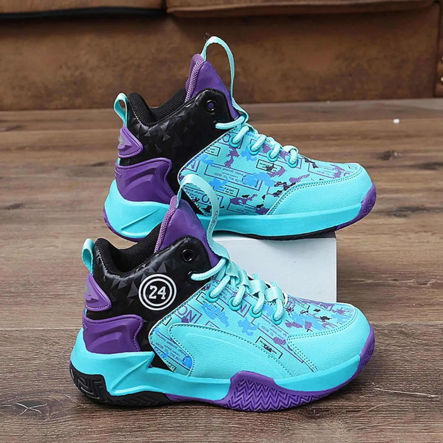 New Anti Slip Sports Basketball Shoes for Children