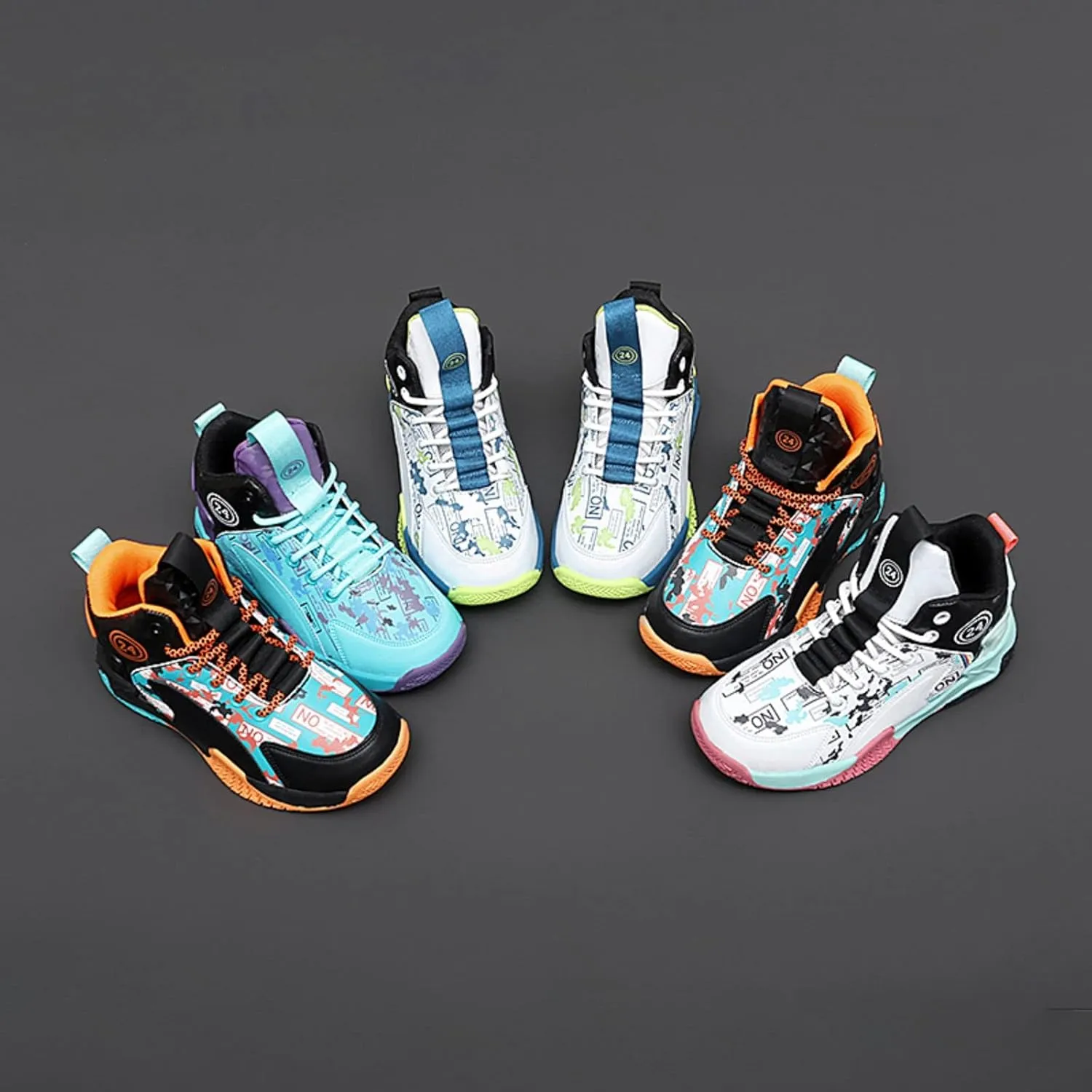 New Anti Slip Sports Basketball Shoes for Children