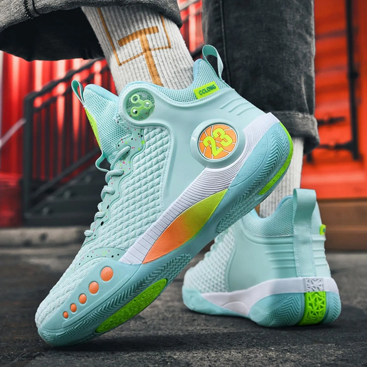 New Anti Slip wear-Resistant Fashion Basketball Shoes