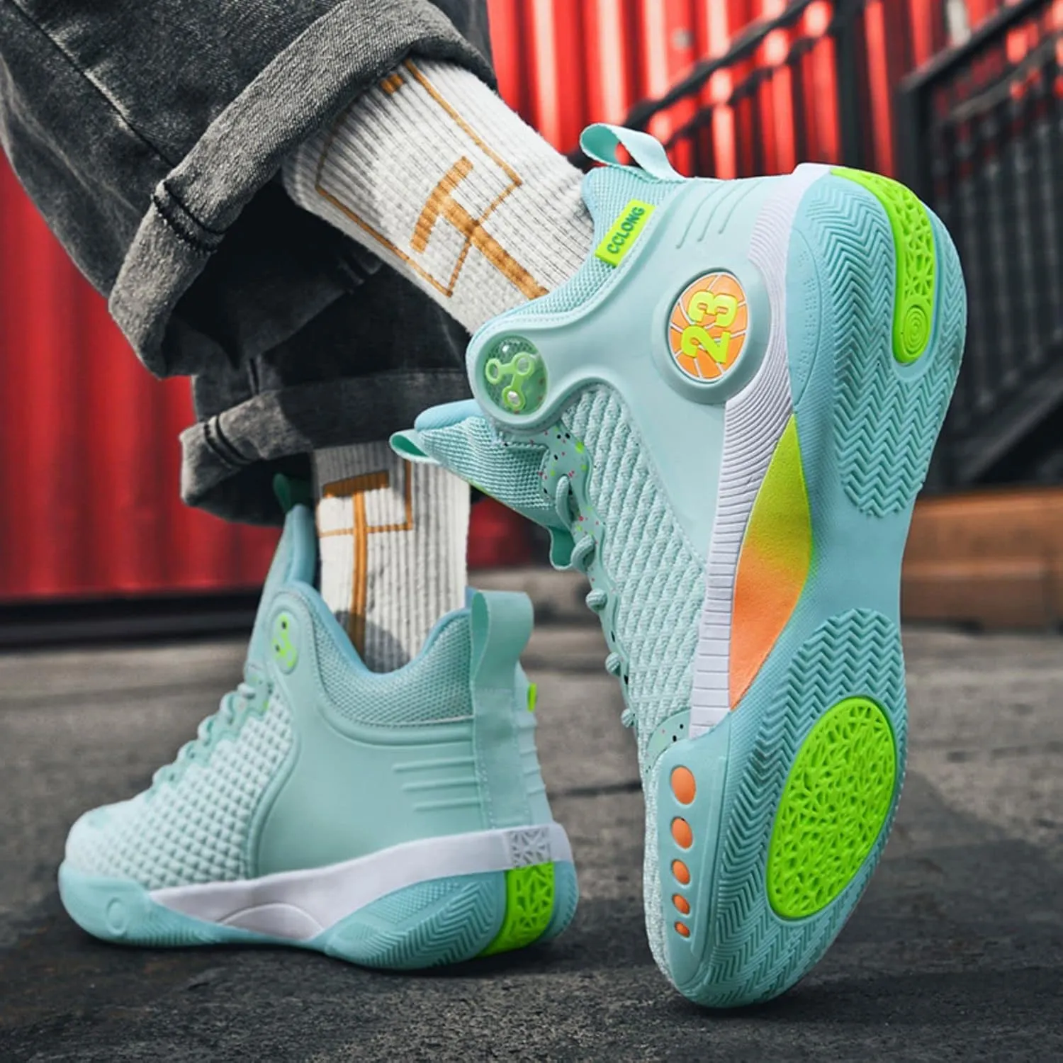 New Anti Slip wear-Resistant Fashion Basketball Shoes