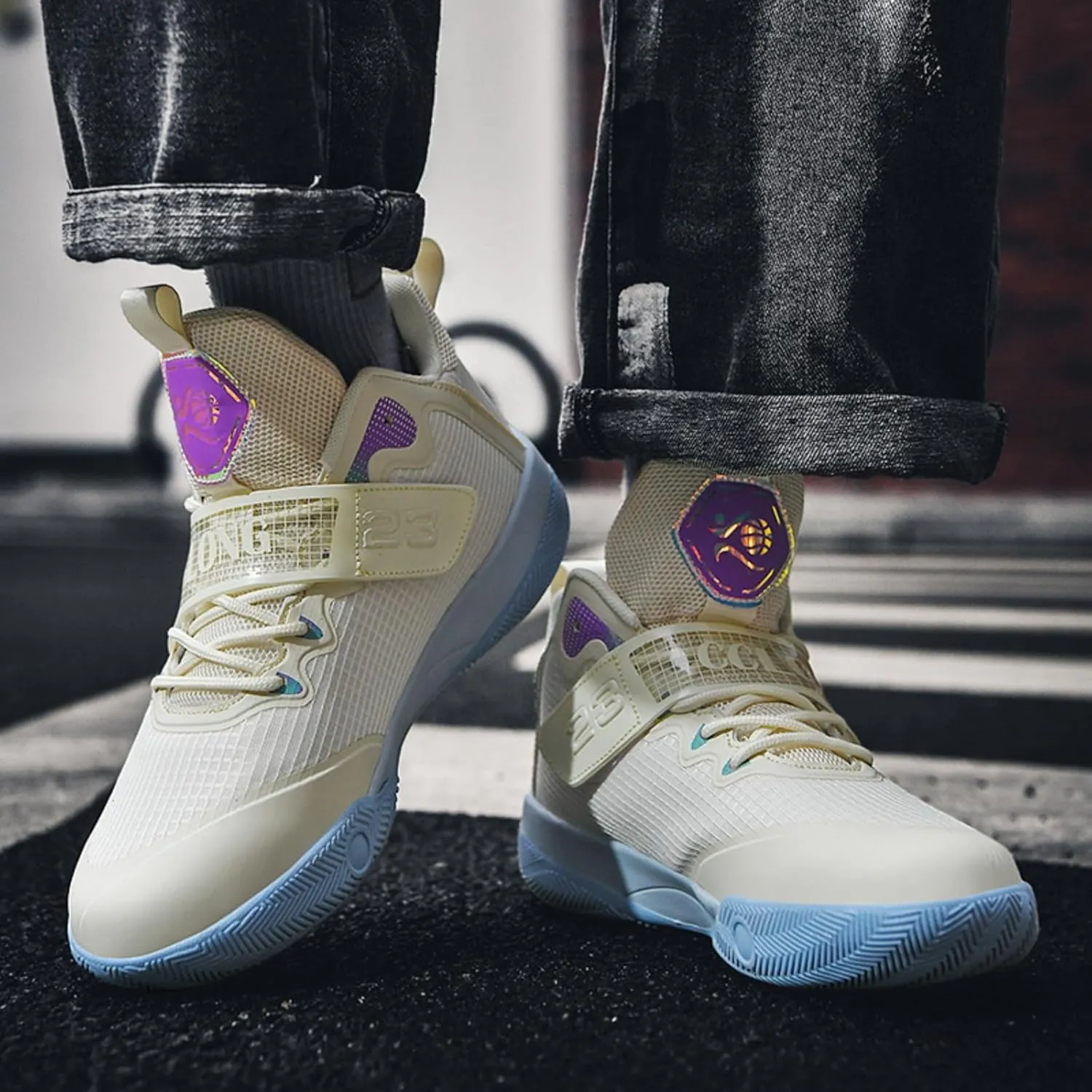 New Anti Slip wear-Resistant Fashion Basketball Shoes