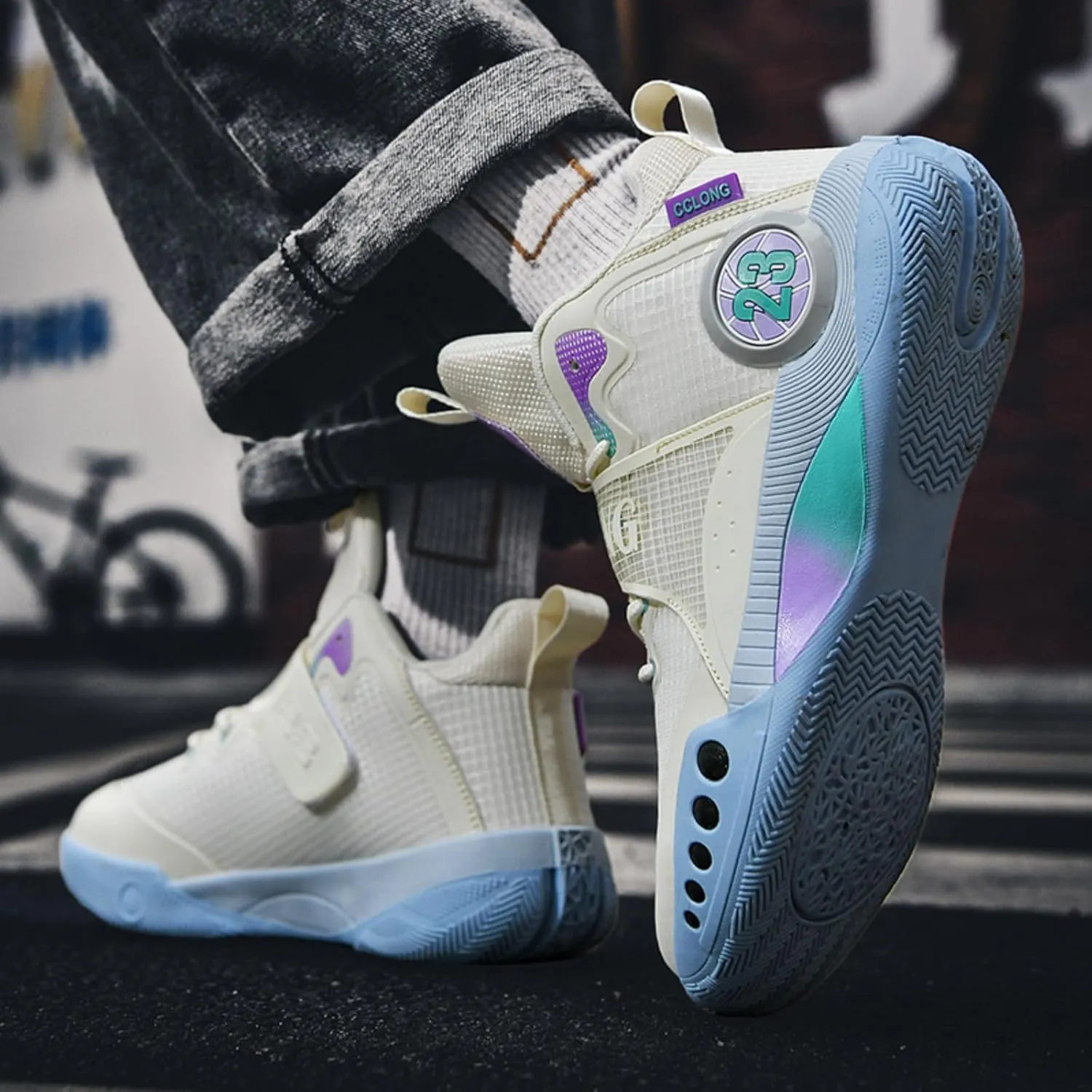 New Anti Slip wear-Resistant Fashion Basketball Shoes