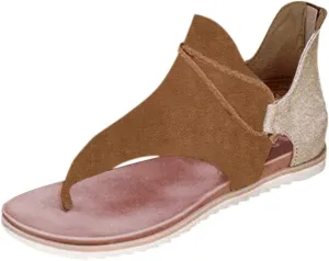 Open Toes Shoes for Women Diabetic Orthopedic Walking Shoes Vintage Sandals Women Arch Support Dress Low Top Orthopaedic Shoes for Women Tan Sandals for Women Nude Wedge Heels