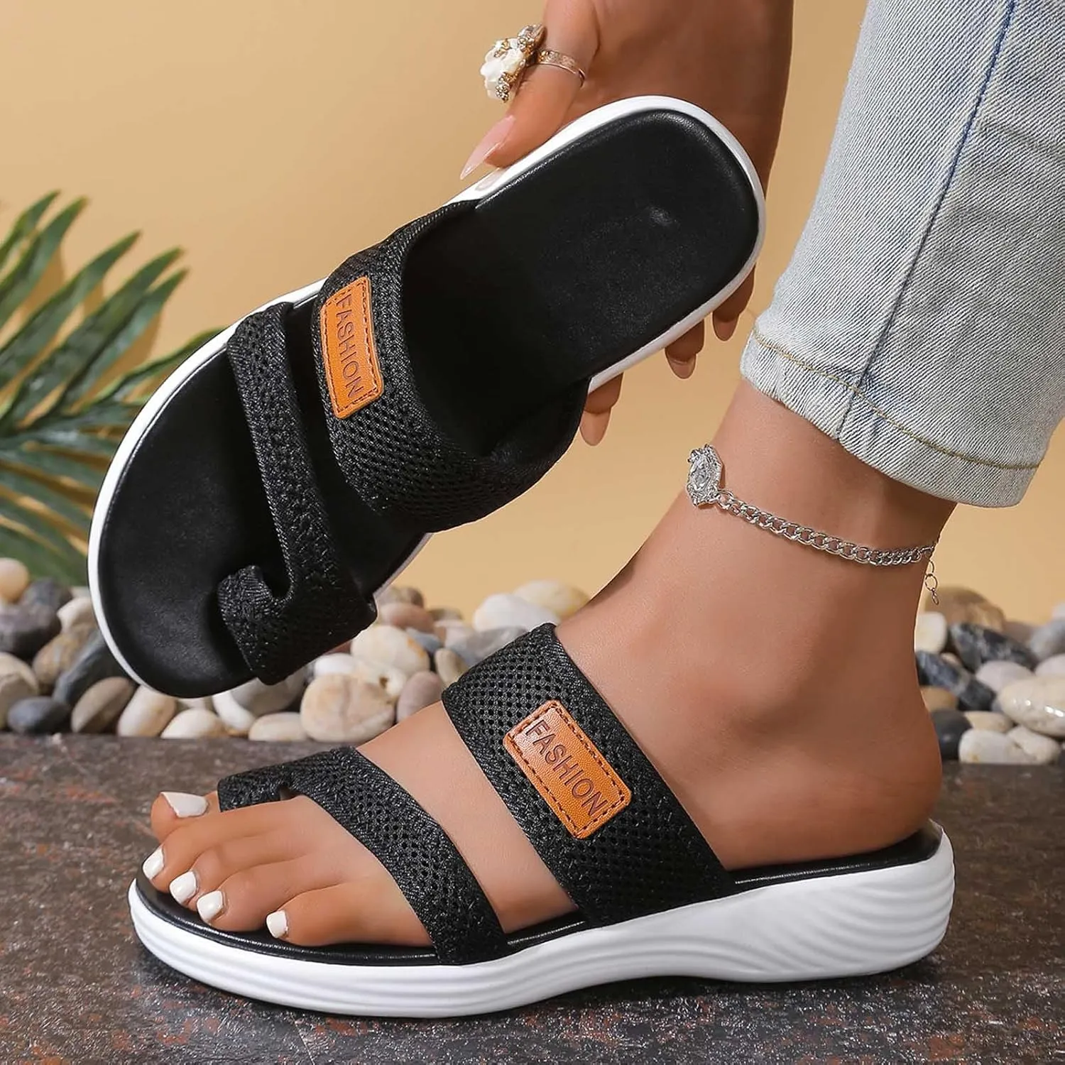 Orthopedic Sandals for Women 2025 Summer Open Toe Beach Vacation Shoes Comfortable Arch Support Womens Comfort Sandals
