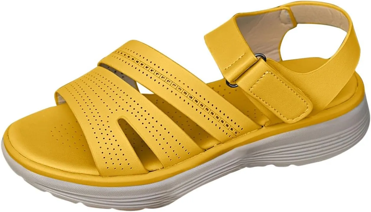 Orthopedic Sandals for Women 2025 Summer Trendy Casual Walking Flat Shoes Comfortable Arch Support Wide Width Sandal