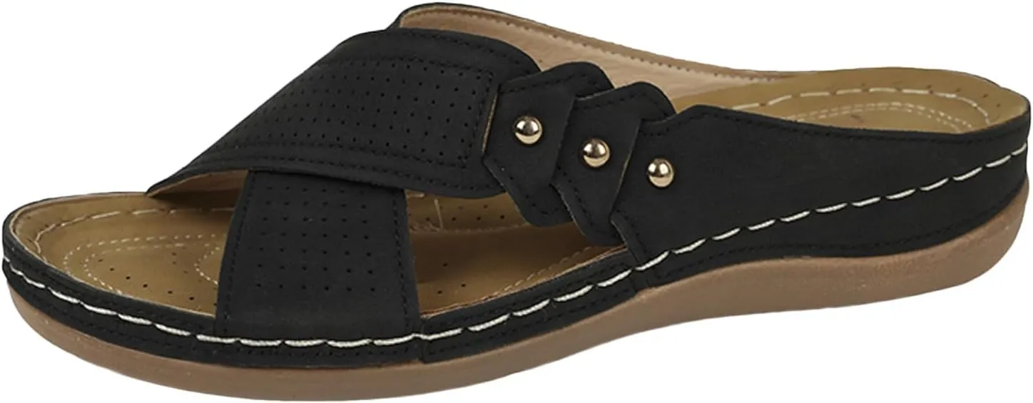 Orthopedic Sandals for Women Comfortable Wedge Slippers Arch Support Platform Sandals Summer Dressy Flip Flop Shoes2