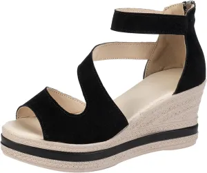 Orthopedic Wedge Sandals for Women Summer Dressy,2025 Casual Fashion Open Toe Fish Womens Walking Sandal Comfortable Beach Vacation Travel Walking Party Dress Sandals
