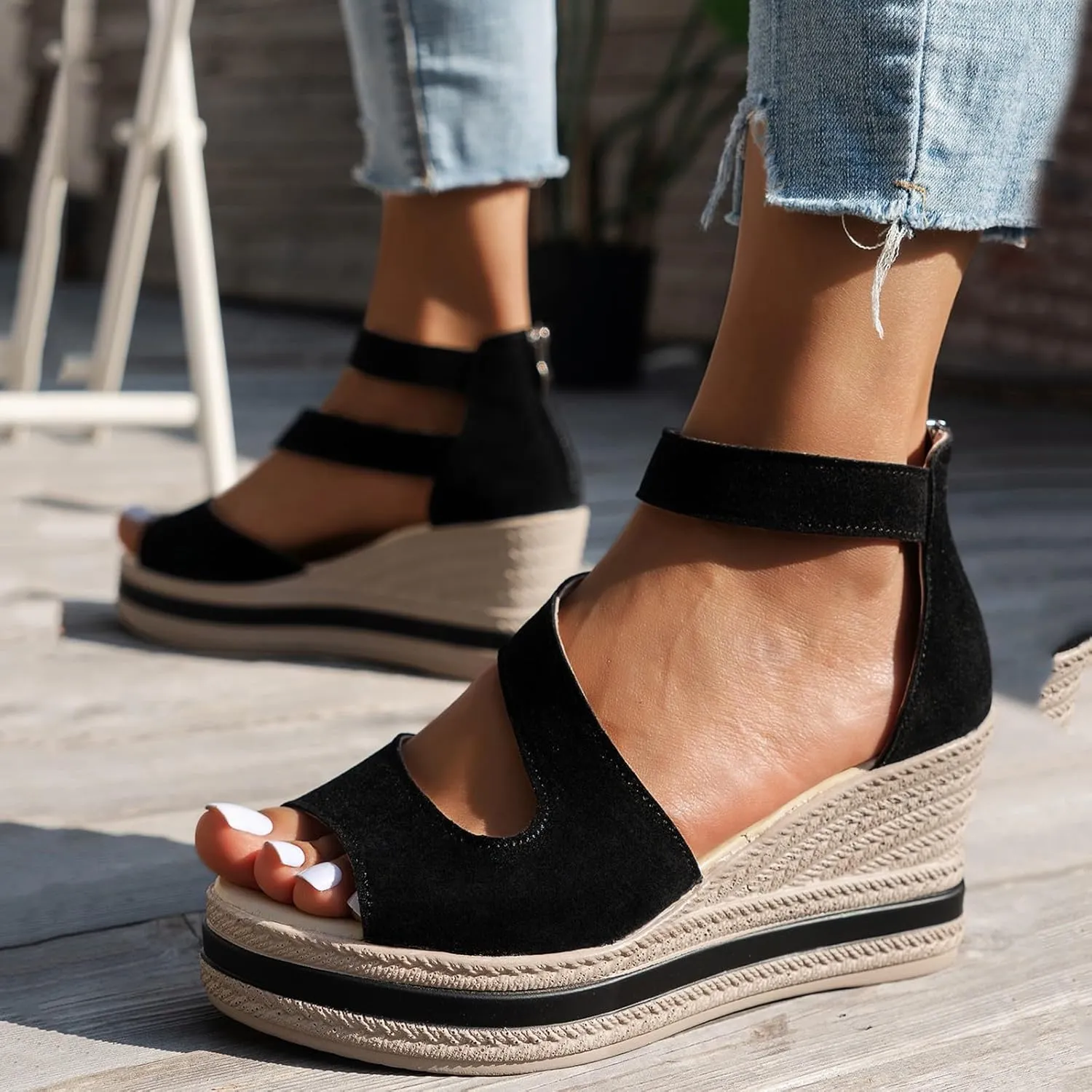 Orthopedic Wedge Sandals for Women Summer Dressy,2025 Casual Fashion Open Toe Fish Womens Walking Sandal Comfortable Beach Vacation Travel Walking Party Dress Sandals