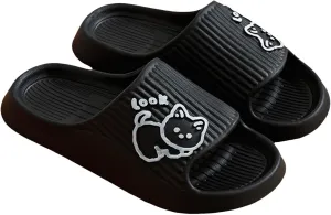 Pillow Slippers for Women and Men Shower Slides Non Slip Quick Drying Bathroom Ballerina Summer Slippers for Women