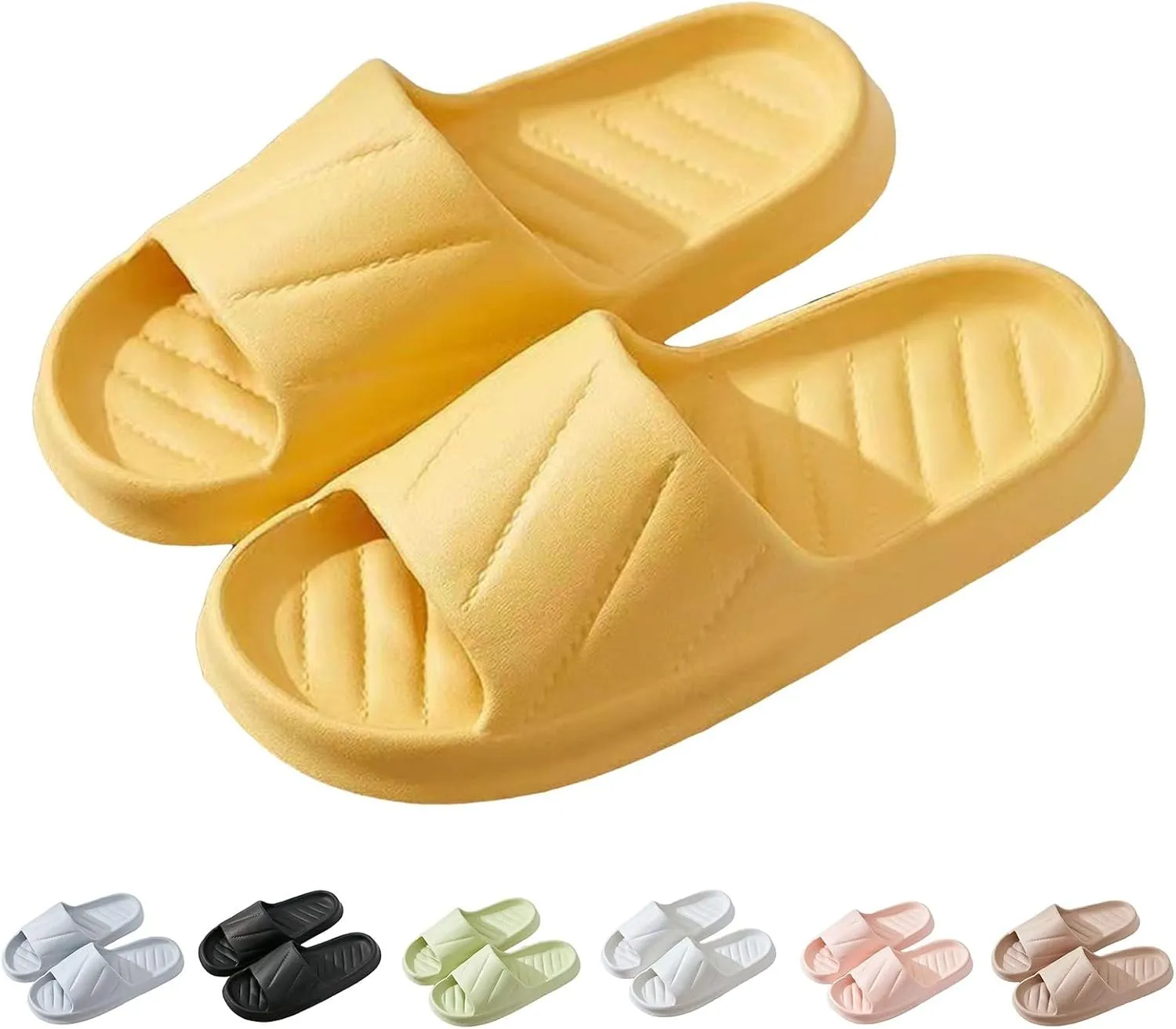 Pillow Slippers for Women Non Slip Pool Beach Bathroom Travel Slippers Beach Sandals Women's Fashion Slipper