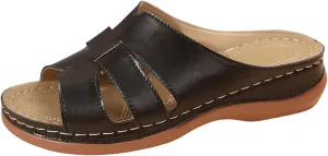Platform Sandals Women Comfy Women'S Dress Shoes With Non Slip Walking Slide On Shoes Womens Platform Sandals
