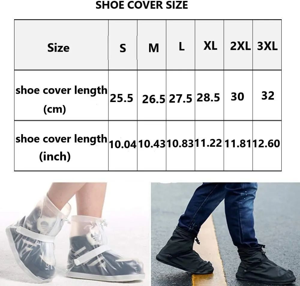Rain Shoe Covers Men Women Waterproof Anti-Slip Boot Covers