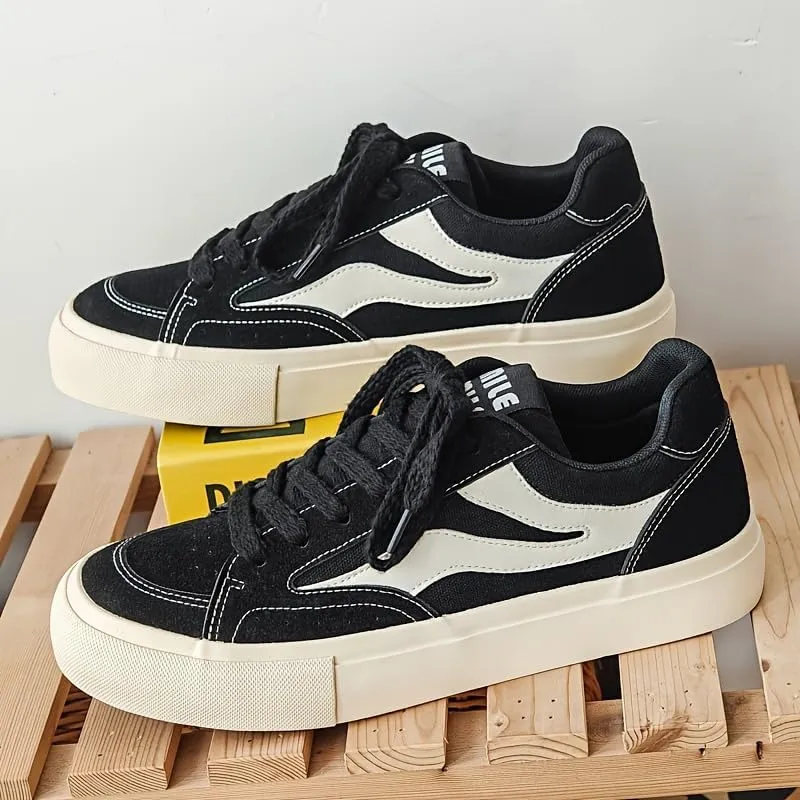 Retro Sports-Style Men's Skate Shoes, Suitable for All Seasons and Versatile for Casual and Daily wear.