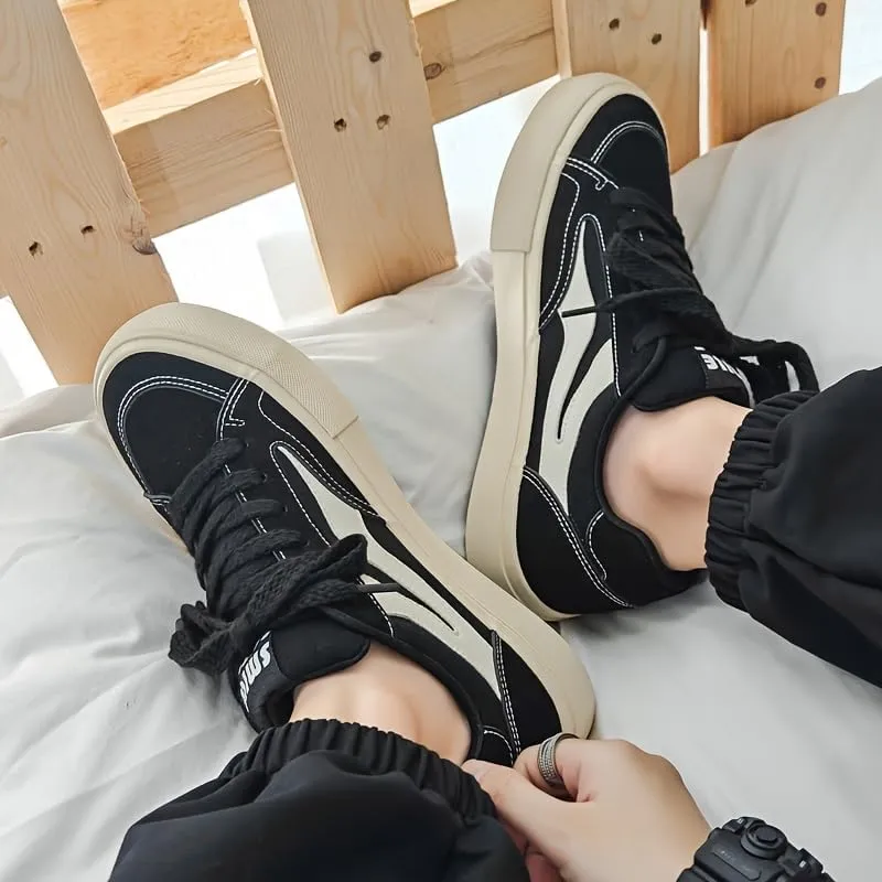 Retro Sports-Style Men's Skate Shoes, Suitable for All Seasons and Versatile for Casual and Daily wear.