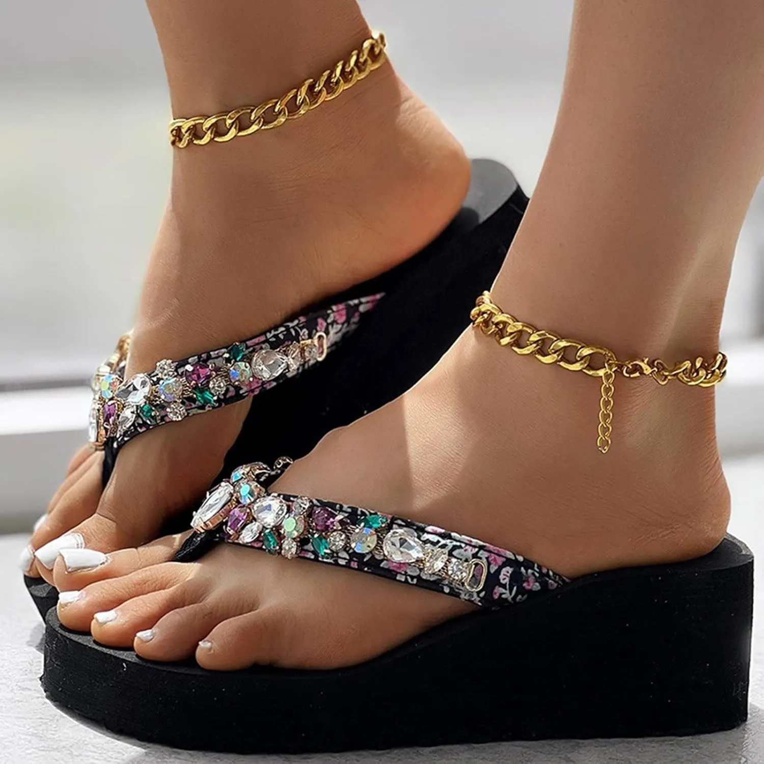 Sandals for Women Flat Sandals for Women Womens Flat Dressy Women's Dress Open Toes Ankle Strap