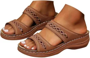 Sandals Women Dressy Summer Flat Island Cute Casual Beach Shoes Orthotic Slides Comfort Walking Orthopedic Flip Flops
