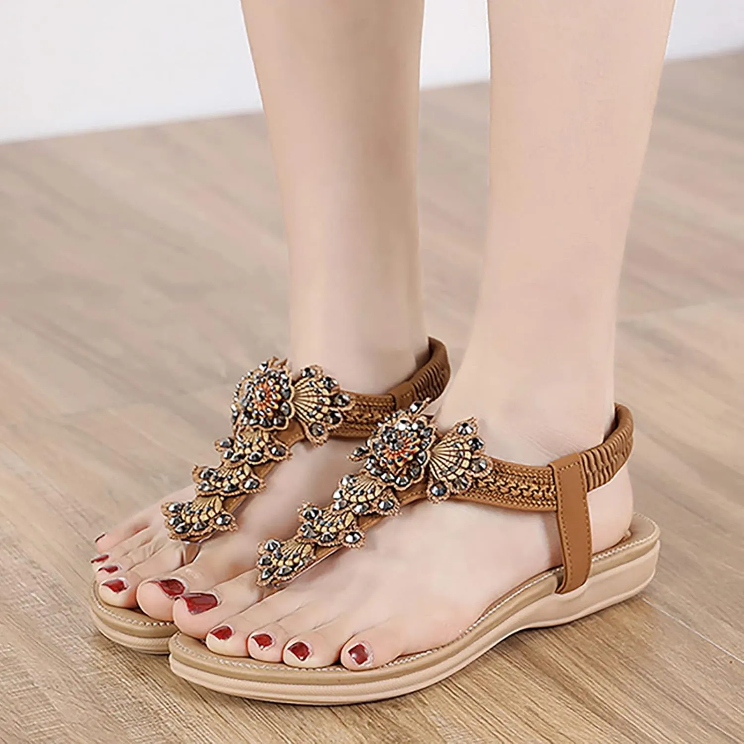 SBGMoSJ Orthopedic Dress Shoes for Women Comfortable Dressy Boots Dressy Walking Sandals Women Comfort Comfort Sandals for Walking Women Gladiator Sandals Beach Shoes Women Nude Wedge Heels