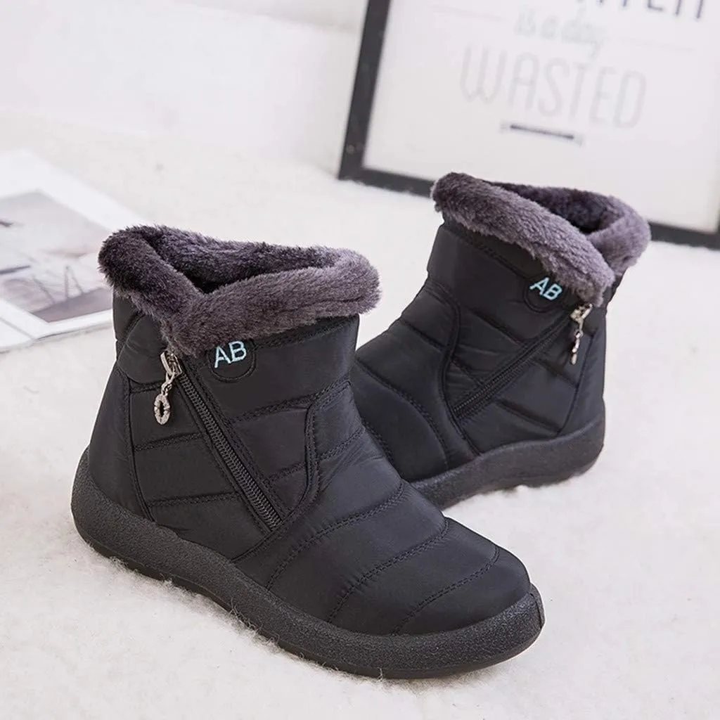 SBGMoSJ Winter Boots for Women Waterproof Snow Wide Womens Waterproof Winter Boots Size 8 Winter Boots Waterproof Insulated Women's Winter Boots Size 11w Botas Waterproof Para Mujer De Trabajo