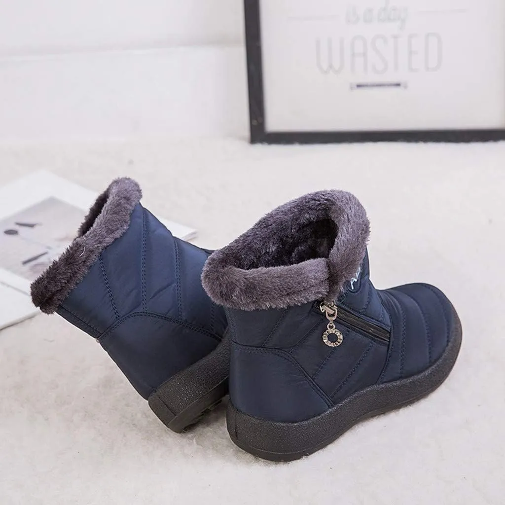 SBGMoSJ Winter Boots for Women Waterproof Snow Wide Womens Waterproof Winter Boots Size 8 Winter Boots Waterproof Insulated Women's Winter Boots Size 11w Botas Waterproof Para Mujer De Trabajo