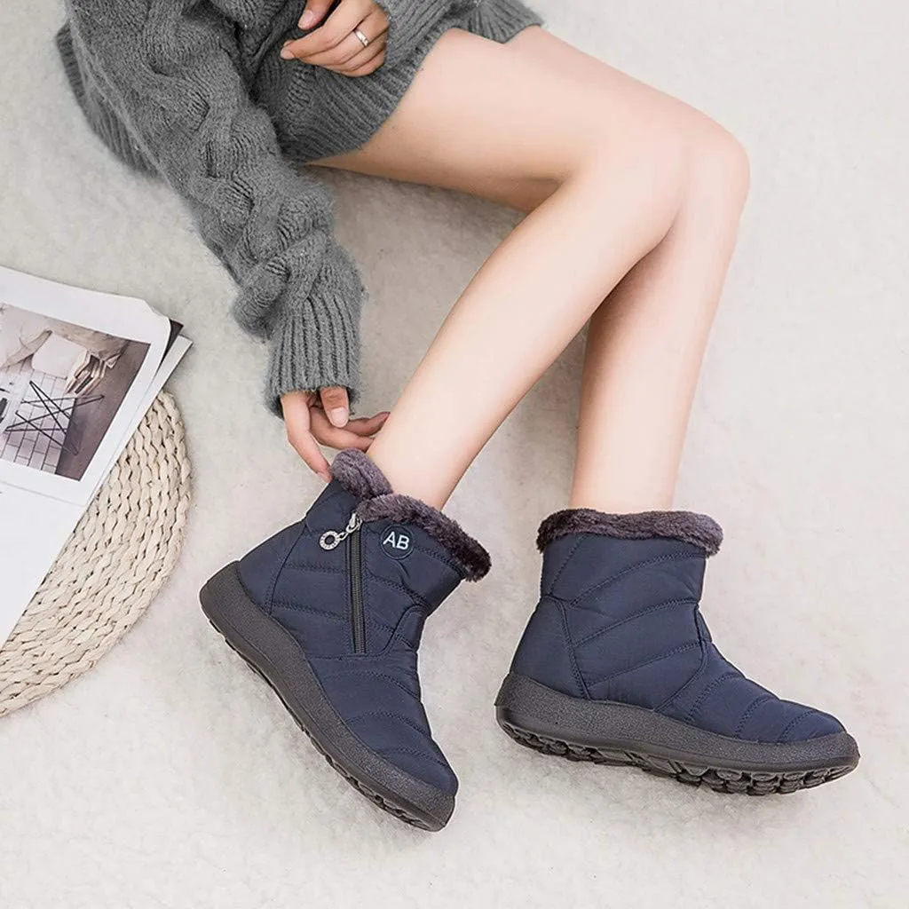 SBGMoSJ Winter Boots for Women Waterproof Snow Wide Womens Waterproof Winter Boots Size 8 Winter Boots Waterproof Insulated Women's Winter Boots Size 11w Botas Waterproof Para Mujer De Trabajo