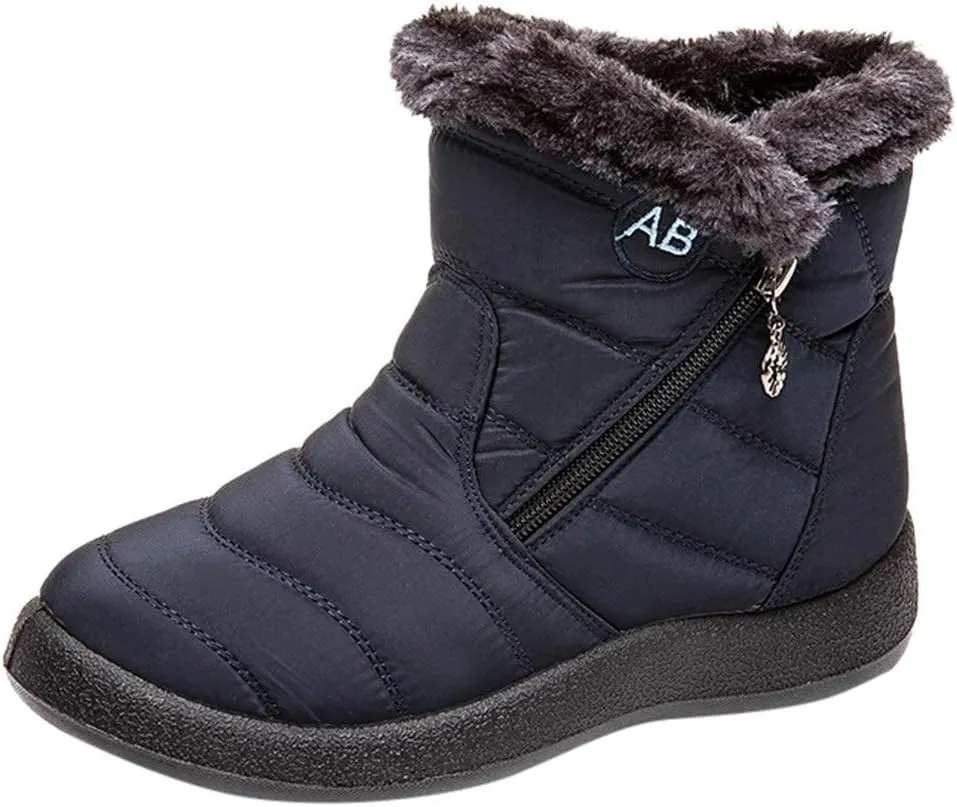 SBGMoSJ Winter Boots for Women Waterproof Snow Wide Womens Waterproof Winter Boots Size 8 Winter Boots Waterproof Insulated Women's Winter Boots Size 11w Botas Waterproof Para Mujer De Trabajo