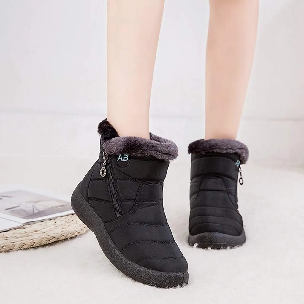 SBGMoSJ Winter Boots for Women Waterproof Snow Wide Womens Waterproof Winter Boots Size 8 Winter Boots Waterproof Insulated Women's Winter Boots Size 11w Botas Waterproof Para Mujer De Trabajo