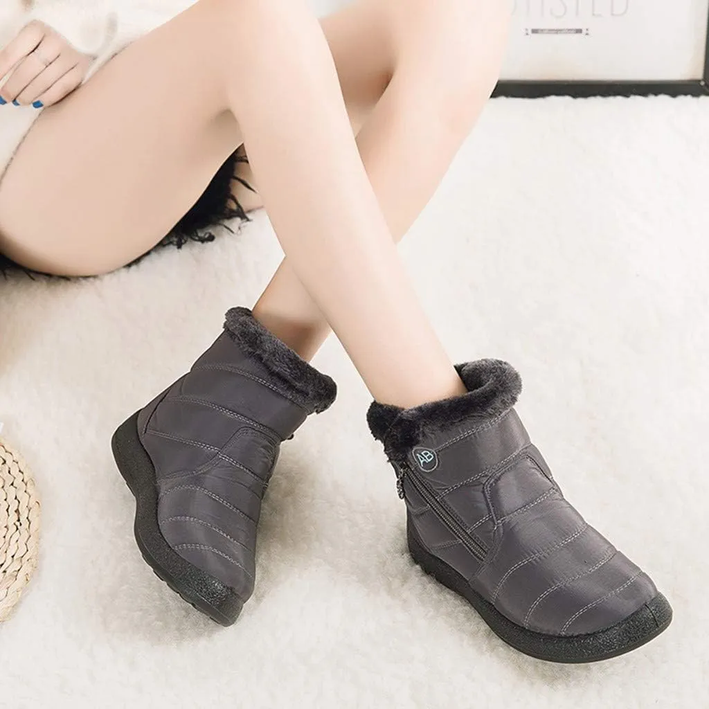 SBGMoSJ Winter Boots for Women Waterproof Snow Wide Womens Waterproof Winter Boots Size 8 Winter Boots Waterproof Insulated Women's Winter Boots Size 11w Botas Waterproof Para Mujer De Trabajo