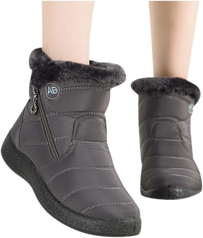 SBGMoSJ Winter Boots for Women Waterproof Snow Wide Womens Waterproof Winter Boots Size 8 Winter Boots Waterproof Insulated Women's Winter Boots Size 11w Botas Waterproof Para Mujer De Trabajo