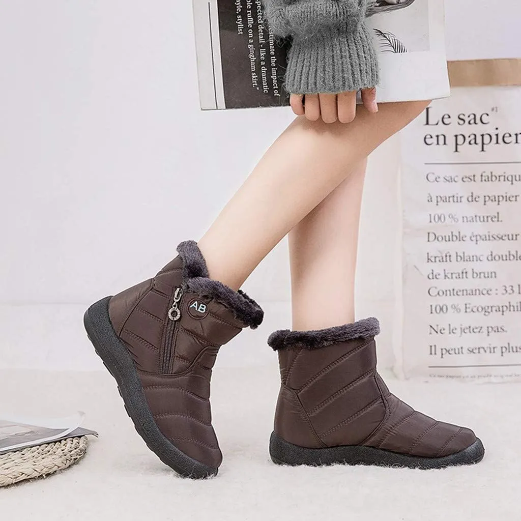 SBGMoSJ Winter Boots for Women Waterproof Snow Wide Womens Waterproof Winter Boots Size 8 Winter Boots Waterproof Insulated Women's Winter Boots Size 11w Botas Waterproof Para Mujer De Trabajo